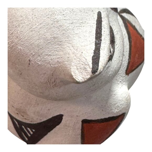 Vintage Acoma Pottery Owl Figurine Signed By Artist Lucaro Isleta NM 2" Mini - Picture 6 of 9